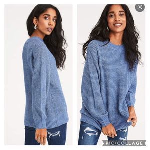 American Eagle Outfitters | Sweaters | American Eagle Cloudspun Chunky  Waffle Knit Crew Neck Sweater | Poshmark